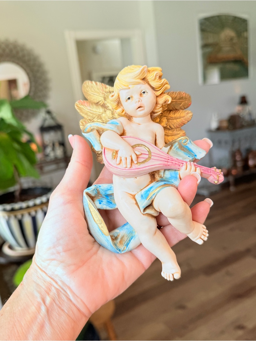 1984 Fontanini Simonelli Depose Italy Cherub Wall Plaques Set of 3 - Picture 12 of 17